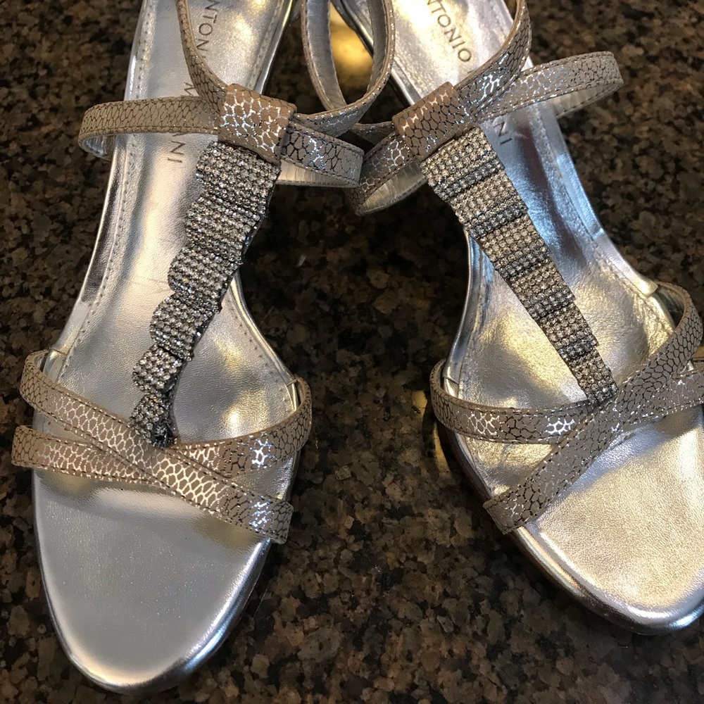 Antonio Melani gold sandals. NWT